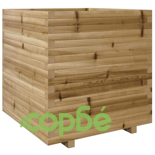 Градинска кашпа, 70x70x72,5 см, импрегнирано борово дърво ➤ топ цена ➤ sorbe.bg
