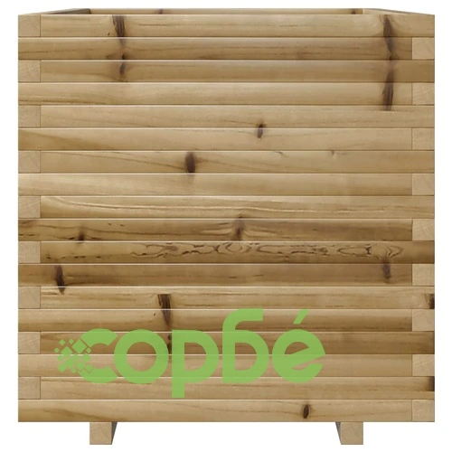 Градинска кашпа, 70x70x72,5 см, импрегнирано борово дърво ➤ топ цена ➤ sorbe.bg