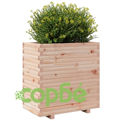 Градинска кашпа 70x40x72,5 см масивна борова дървесина ➤ топ цена ➤ sorbe.bg