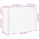 Градинска кашпа 90x40x72,5 см импрегниран бор