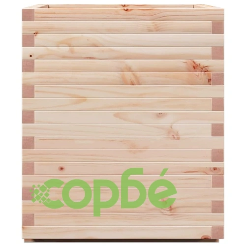 Градинска кашпа 90x60x72,5 см масивна борова дървесина ➤ топ цена ➤ sorbe.bg