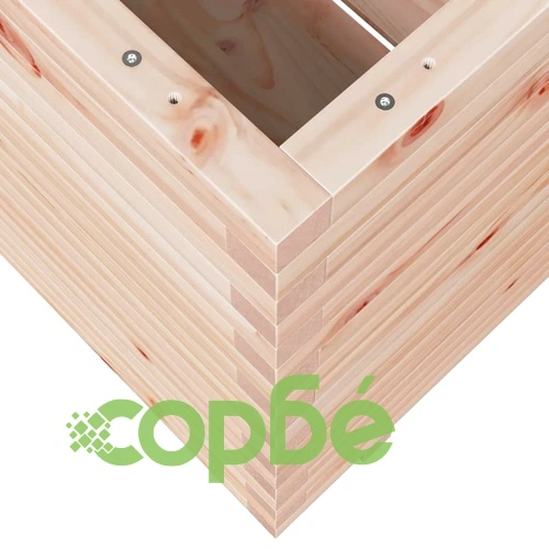Градинска кашпа 90x60x72,5 см масивна борова дървесина ➤ топ цена ➤ sorbe.bg