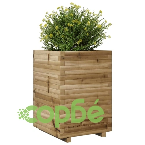 Градинска кашпа 50x50x72 см импрегниран бор ➤ топ цена ➤ sorbe.bg