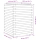 Градинска кашпа 50x50x72 см импрегниран бор