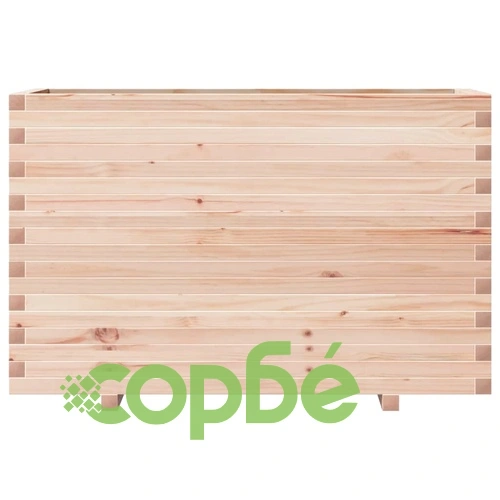 Градинска кашпа 110x40x72 см масивна борова дървесина ➤ топ цена ➤ sorbe.bg
