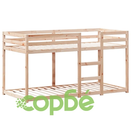 Двуетажно легло с покрив, 80x200 см, борово дърво масив ➤ топ цена ➤ sorbe.bg
