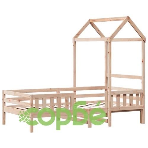 Рамка за легло с покрив, 90x190 см, борово дърво масив ➤ топ цена ➤ sorbe.bg