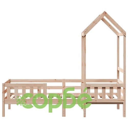 Рамка за легло с покрив, 90x190 см, борово дърво масив ➤ топ цена ➤ sorbe.bg