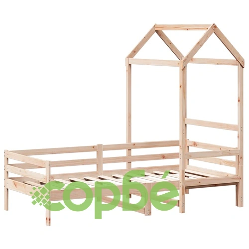 Дневно легло с покрив, 90x200 см, борово дърво масив ➤ топ цена ➤ sorbe.bg