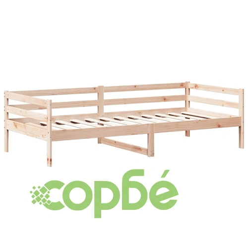 Дневно легло с покрив, 90x200 см, борово дърво масив ➤ топ цена ➤ sorbe.bg