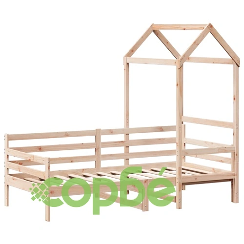 Дневно легло с покрив, 90x200 см, борово дърво масив ➤ топ цена ➤ sorbe.bg
