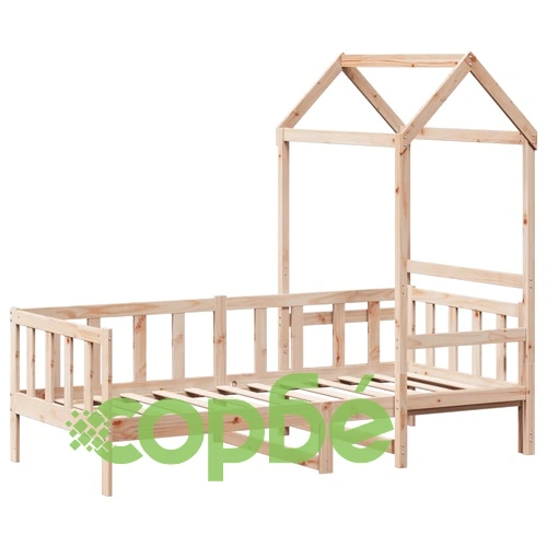Дневно легло с покрив, 90x190 см, борово дърво масив ➤ топ цена ➤ sorbe.bg