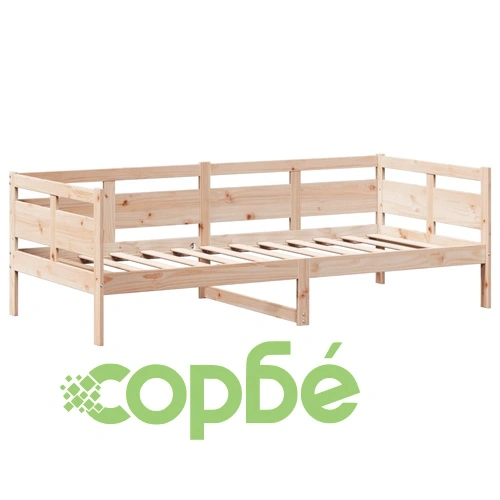 Дневно легло с покрив без матрак 80x200 см Масивна дървесина ➤ топ цена ➤ sorbe.bg