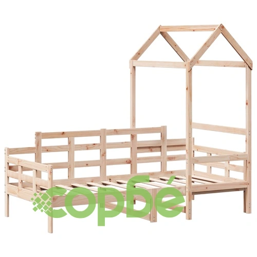 Дневно легло с покрив, 90x200 см, борово дърво масив ➤ топ цена ➤ sorbe.bg