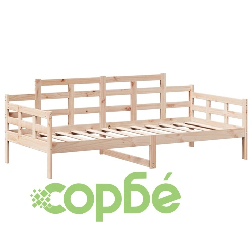 Дневно легло с покрив без матрак 80x200 см Масивна дървесина ➤ топ цена ➤ sorbe.bg