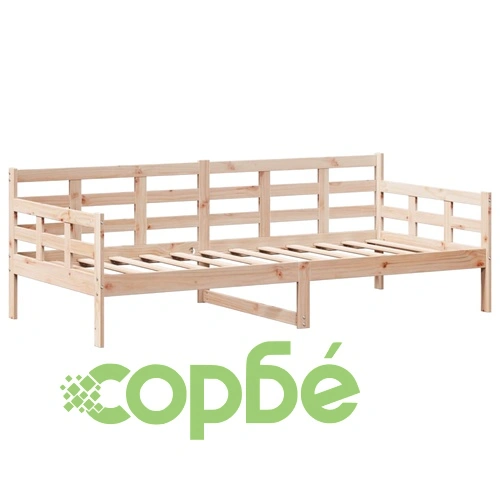 Дневно легло с покрив без матрак 80x200 см Масивна дървесина ➤ топ цена ➤ sorbe.bg