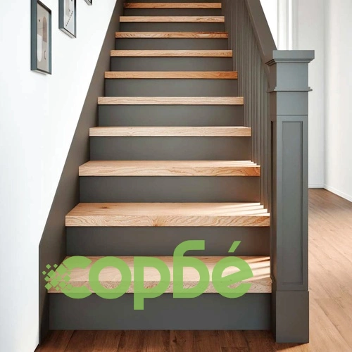 Стълбищни стъпала, 8 бр, 80x30x2 см, необработен масивен дъб ➤ топ цена ➤ sorbe.bg