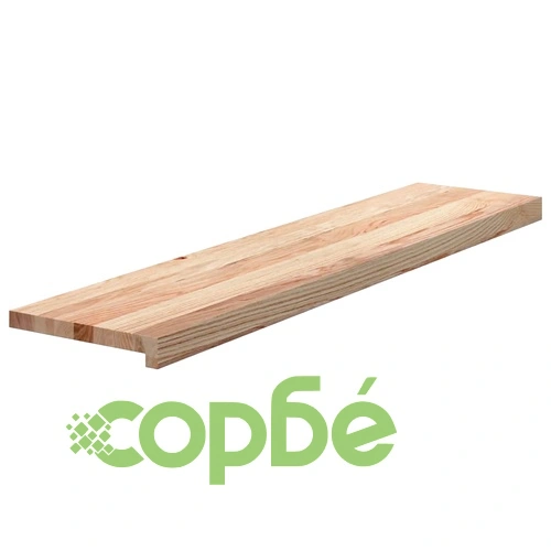 Стълбищни стъпала, 8 бр, 110x30x2 см, необработен масивен дъб ➤ топ цена ➤ sorbe.bg