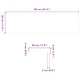 Стълбищни стъпала, 12 бр, 90x30x2 см, необработен масивен дъб