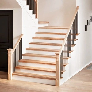 Стълбищни стъпала, 16 бр, 120x25x2 см, необработен масивен дъб