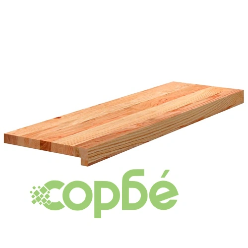 Стълбищни стъпала, 4 бр, светлокафяви, 80x30x2 см, дъб масив ➤ топ цена ➤ sorbe.bg