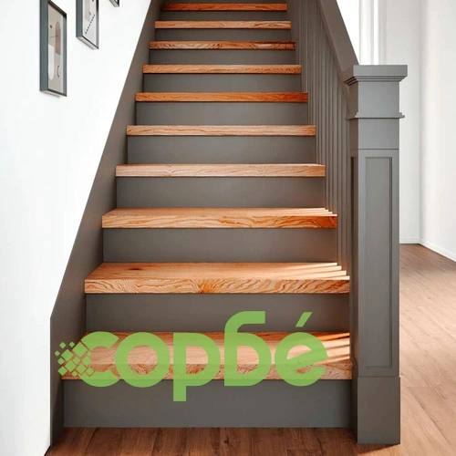 Стълбищни стъпала, 12 бр, светлокафяви, 70x25x2 см, дъб масив ➤ топ цена ➤ sorbe.bg