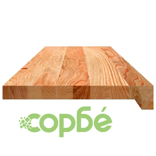 Стълбищни стъпала, 12 бр, светлокафяви, 90x30x2 см, дъб масив ➤ топ цена ➤ sorbe.bg