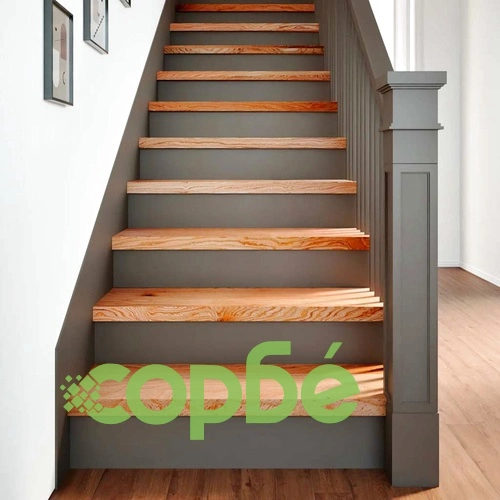 Стълбищни стъпала, 20 бр, светлокафяви, 80x25x2 см, дъб масив ➤ топ цена ➤ sorbe.bg