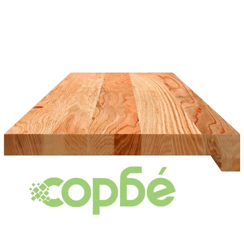 Стълбищни стъпала, 20 бр, светлокафяви, 90x25x2 см, дъб масив ➤ топ цена ➤ sorbe.bg