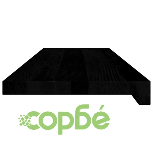 Стълбищни стъпала, 4 бр, тъмнокафяви, 80x25x2 см, дъб масив ➤ топ цена ➤ sorbe.bg