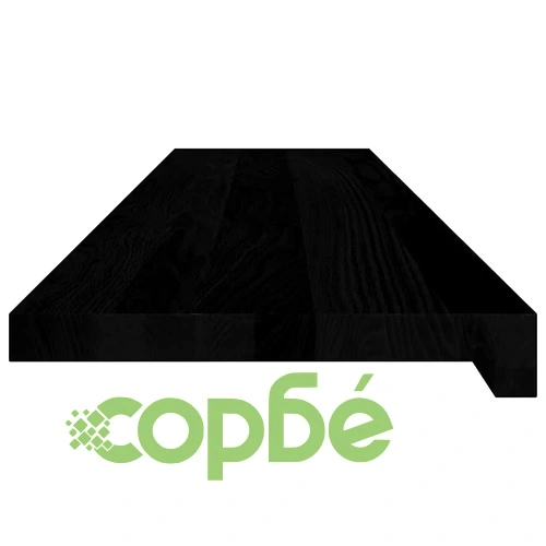 Стълбищни стъпала, 4 бр, тъмнокафяви, 110x25x2 см, дъб масив ➤ топ цена ➤ sorbe.bg