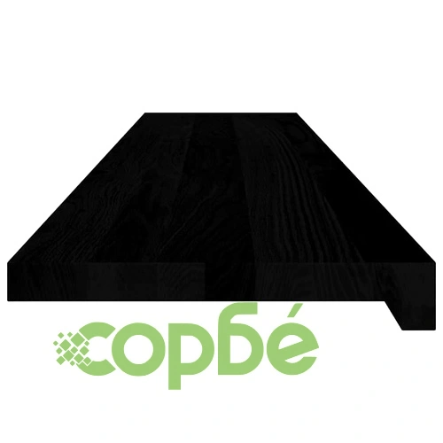 Стълбищни стъпала, 4 бр, тъмнокафяви, 120x25x2 см, дъб масив ➤ топ цена ➤ sorbe.bg