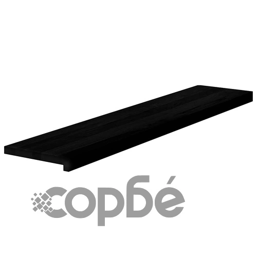 Стълбищни стъпала, 4 бр, тъмнокафяви, 120x30x2 см, дъб масив ➤ топ цена ➤ sorbe.bg