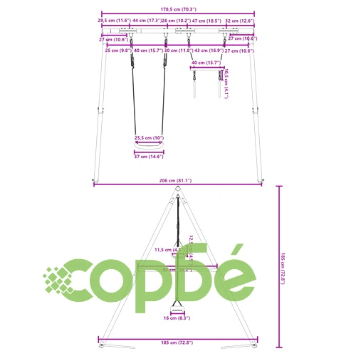 Външен комплект люлка с трапец ➤ топ цена ➤ sorbe.bg