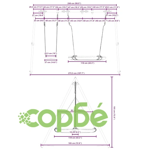 Външен комплект с люлка седалка и кръгла люлка ➤ топ цена ➤ sorbe.bg