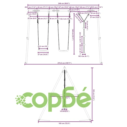 Външен комплект с люлки седалки и люлка с дискове ➤ топ цена ➤ sorbe.bg