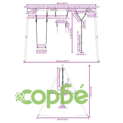 Външен комплект с люлка седалка, трапец и люлка с дискове ➤ топ цена ➤ sorbe.bg
