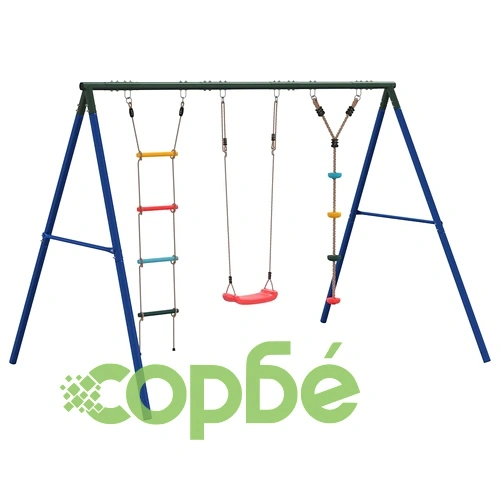 Външен комплект с люлка седалка, стълба и люлка с дискове ➤ топ цена ➤ sorbe.bg
