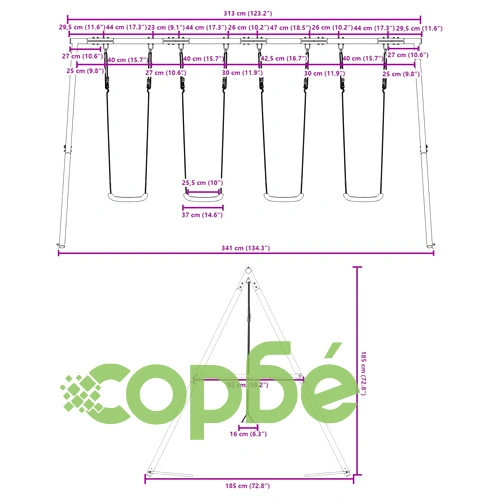 Комплект люлка за открито с 4 люлки ➤ топ цена ➤ sorbe.bg