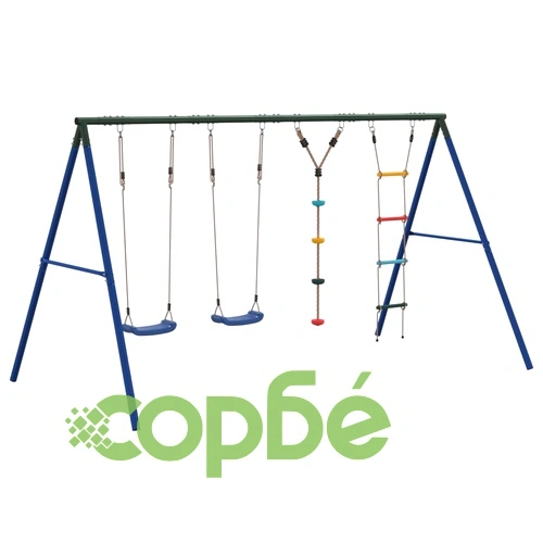 Външен комплект с люлки седалки, стълба и люлка с дискове ➤ топ цена ➤ sorbe.bg