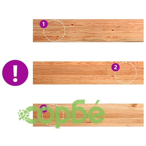 Стълбищни стъпала, 2 бр, светлокафяви, 120x30x2 см, дъб масив ➤ топ цена ➤ sorbe.bg