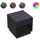 Нощна масичка с Infinity LED черна 50x50x50 см