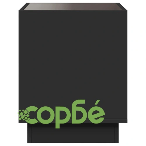 Нощна масичка с Infinity LED черна 50x50x50 см ➤ топ цена ➤ sorbe.bg