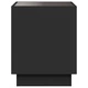 Нощна масичка с Infinity LED черна 50x50x50 см