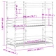 Триетажно легло, восъчнокафяво, 90x200 см, борово дърво масив