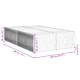 Рамка за легло без матрак, тъмносива, 120x200 см, кадифе
