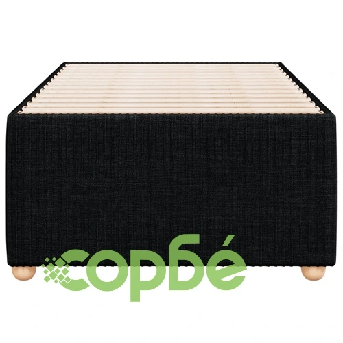 Рамка за легло, черно, единично, текстил ➤ топ цена ➤ sorbe.bg