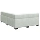 Боксспринг легло с матрак, светлосива, 140x190 см, кадифе