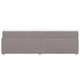 Боксспринг легло с матрак, таупе, 160x200 см, плат