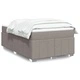 Боксспринг легло с матрак, таупе, 120x200 см, плат
